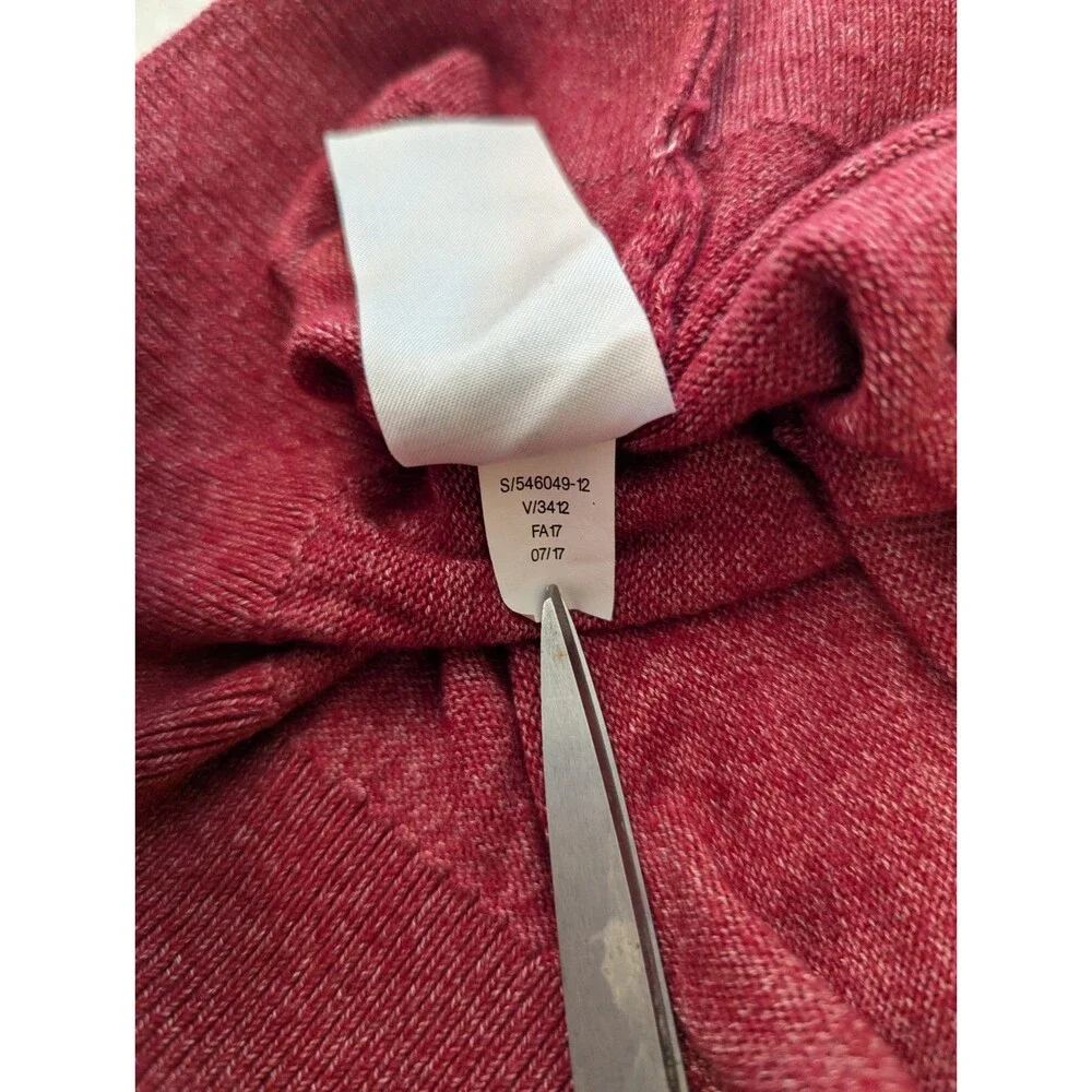 Banana Republic Men's Sweater Long Sleeve V Neck XL Red Luxe